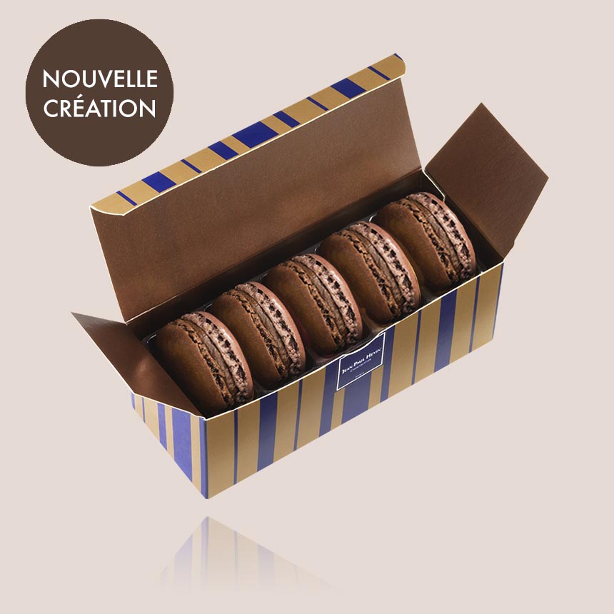 Etui 5 macarons chocolat Equateur